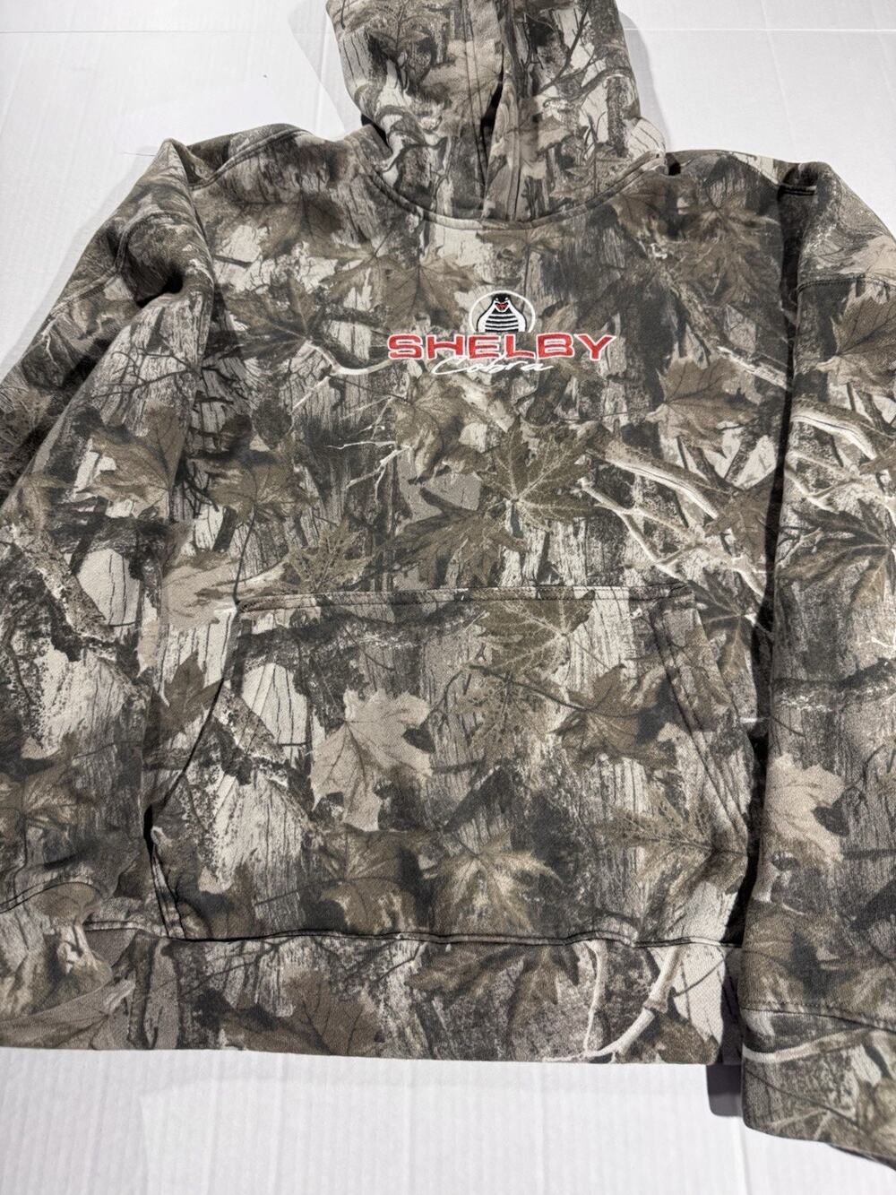 Hollister Shelby Cobra Camo Fleece Pullover Hoodie Boxy Fit Pockets XL